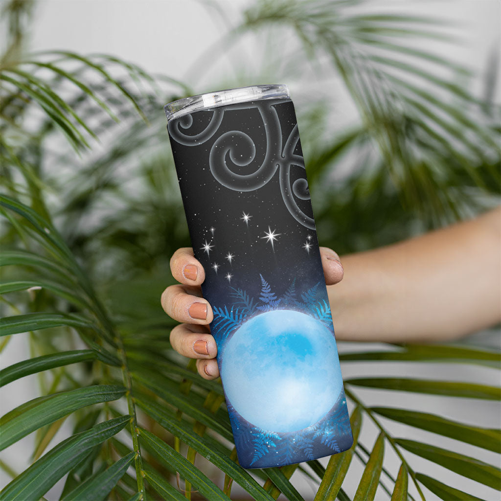 New Zealand Matariki Skinny Tumbler Pleiades Star Cluster Blue Galaxy