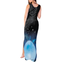 New Zealand Matariki Tank Maxi Dress Pleiades Star Cluster Blue Galaxy LT05 - Polynesian Pride