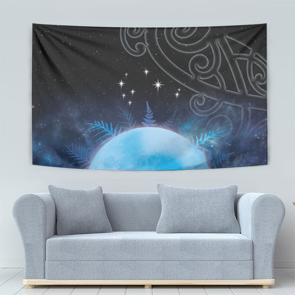 New Zealand Matariki Tapestry Pleiades Star Cluster Blue Galaxy