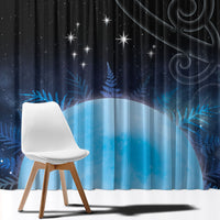 New Zealand Matariki Window Curtain Pleiades Star Cluster Blue Galaxy LT05 - Polynesian Pride