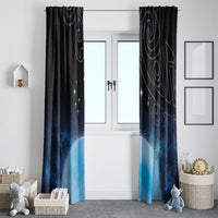 New Zealand Matariki Window Curtain Pleiades Star Cluster Blue Galaxy LT05 - Polynesian Pride