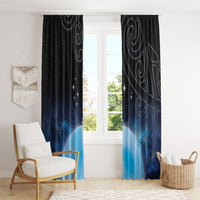 New Zealand Matariki Window Curtain Pleiades Star Cluster Blue Galaxy LT05 - Polynesian Pride
