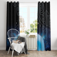 New Zealand Matariki Window Curtain Pleiades Star Cluster Blue Galaxy LT05 - Polynesian Pride