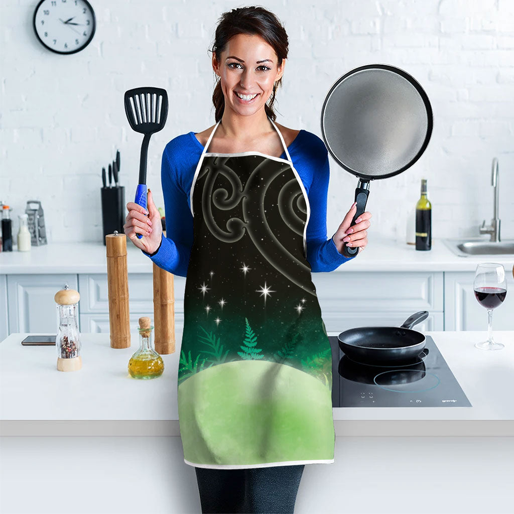 New Zealand Matariki Apron Pleiades Star Cluster Green Galaxy LT05 - Polynesian Pride