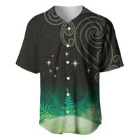New Zealand Matariki Baseball Jersey Pleiades Star Cluster Green Galaxy