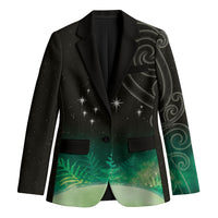 New Zealand Matariki Blazer Pleiades Star Cluster Green Galaxy LT05 Unisex Green - Polynesian Pride