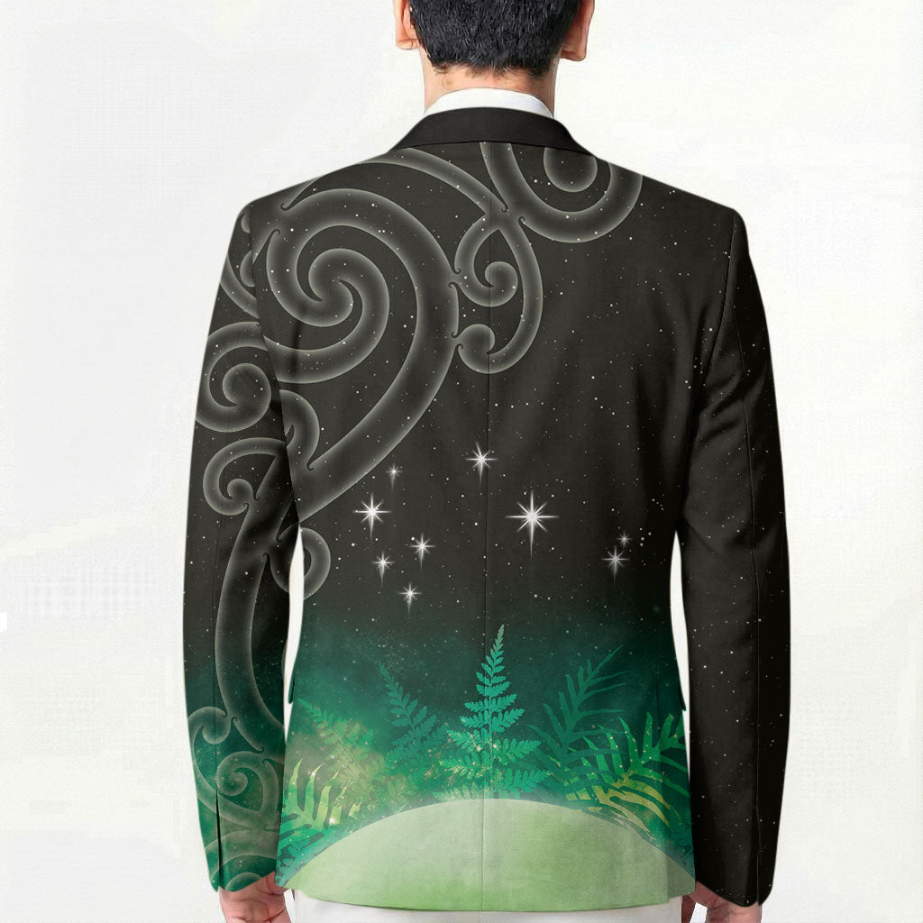 New Zealand Matariki Blazer Pleiades Star Cluster Green Galaxy LT05 - Polynesian Pride