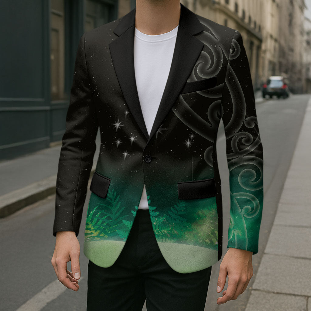 New Zealand Matariki Blazer Pleiades Star Cluster Green Galaxy LT05 - Polynesian Pride