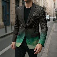 New Zealand Matariki Blazer Pleiades Star Cluster Green Galaxy LT05 - Polynesian Pride