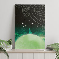 New Zealand Matariki Canvas Wall Art Pleiades Star Cluster Green Galaxy LT05 - Polynesian Pride