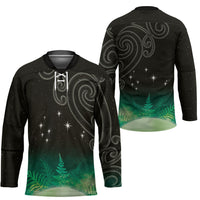 New Zealand Matariki Hockey Jersey Pleiades Star Cluster Green Galaxy LT05 - Polynesian Pride