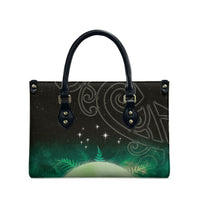 New Zealand Matariki Leather Bag Pleiades Star Cluster Green Galaxy LT05 - Polynesian Pride