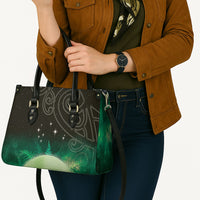 New Zealand Matariki Leather Bag Pleiades Star Cluster Green Galaxy LT05 - Polynesian Pride