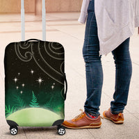 New Zealand Matariki Luggage Cover Pleiades Star Cluster Green Galaxy LT05 Green - Polynesian Pride