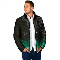 New Zealand Matariki Padded Jacket Pleiades Star Cluster Green Galaxy LT05 - Polynesian Pride