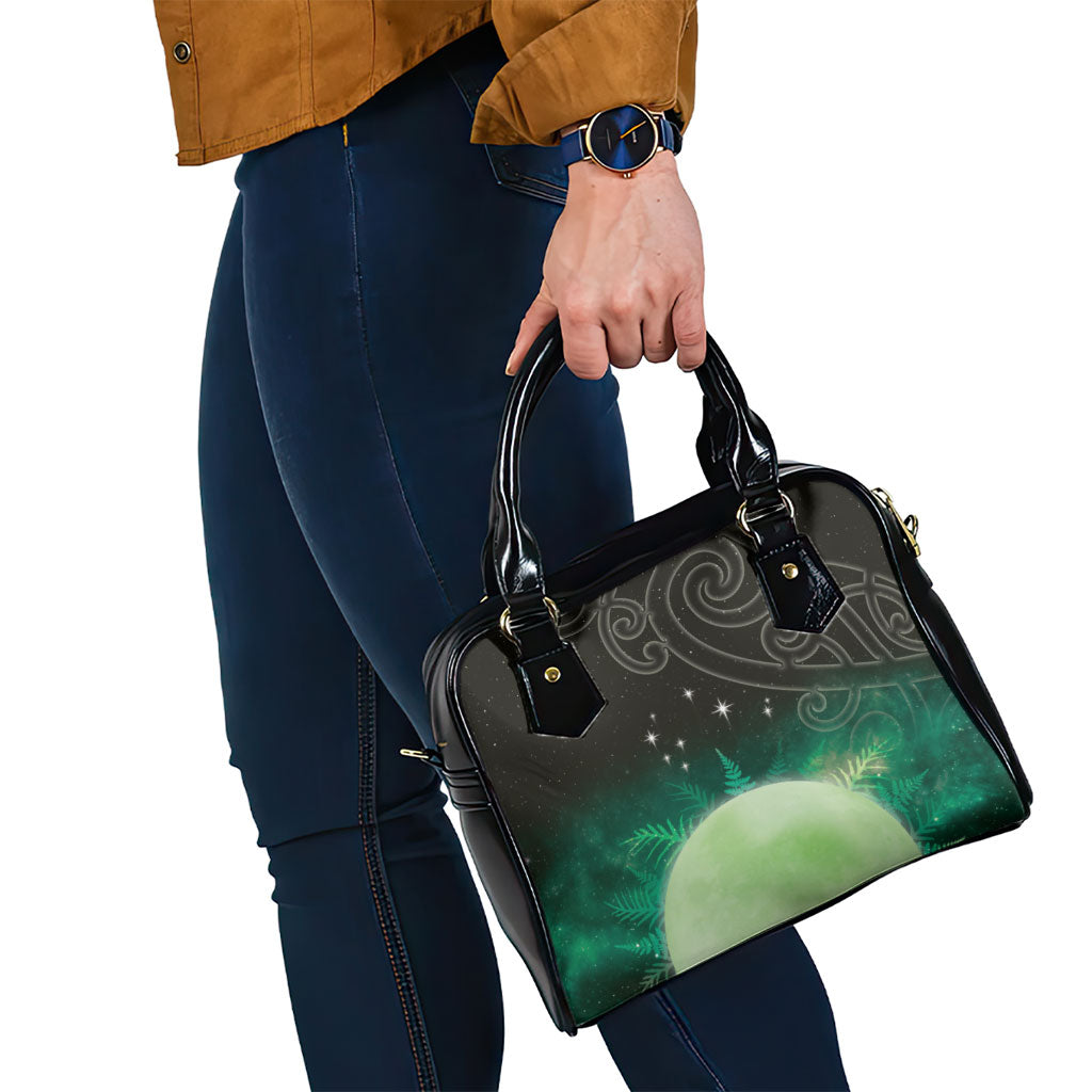 New Zealand Matariki Shoulder Handbag Pleiades Star Cluster Green Galaxy