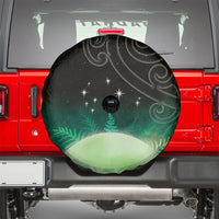 New Zealand Matariki Spare Tire Cover Pleiades Star Cluster Green Galaxy LT05 - Polynesian Pride