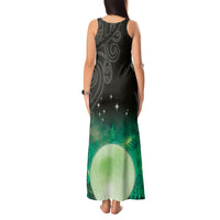 New Zealand Matariki Tank Maxi Dress Pleiades Star Cluster Green Galaxy
