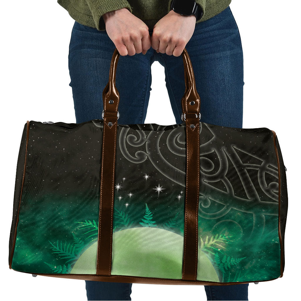New Zealand Matariki Travel Bag Pleiades Star Cluster Green Galaxy