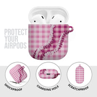 Pink Hawaii Palaka AirPods Case Hawaiian Honohono Lei LT05 - Polynesian Pride