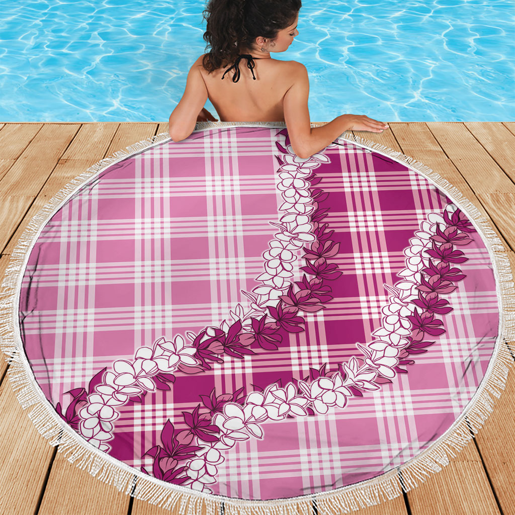 Pink Hawaii Palaka Beach Blanket Hawaiian Honohono Lei