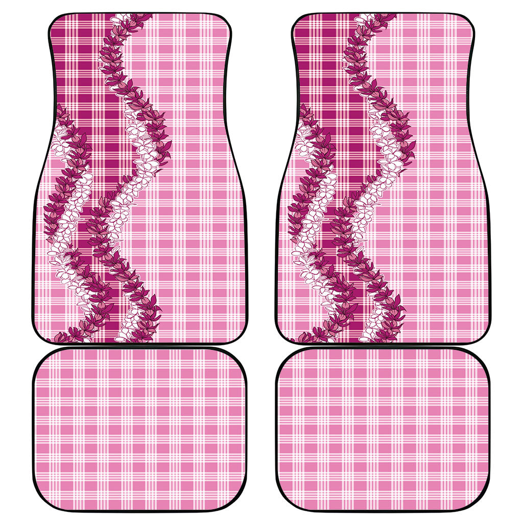 Pink Hawaii Palaka Car Mats Hawaiian Honohono Lei LT05 - Polynesian Pride