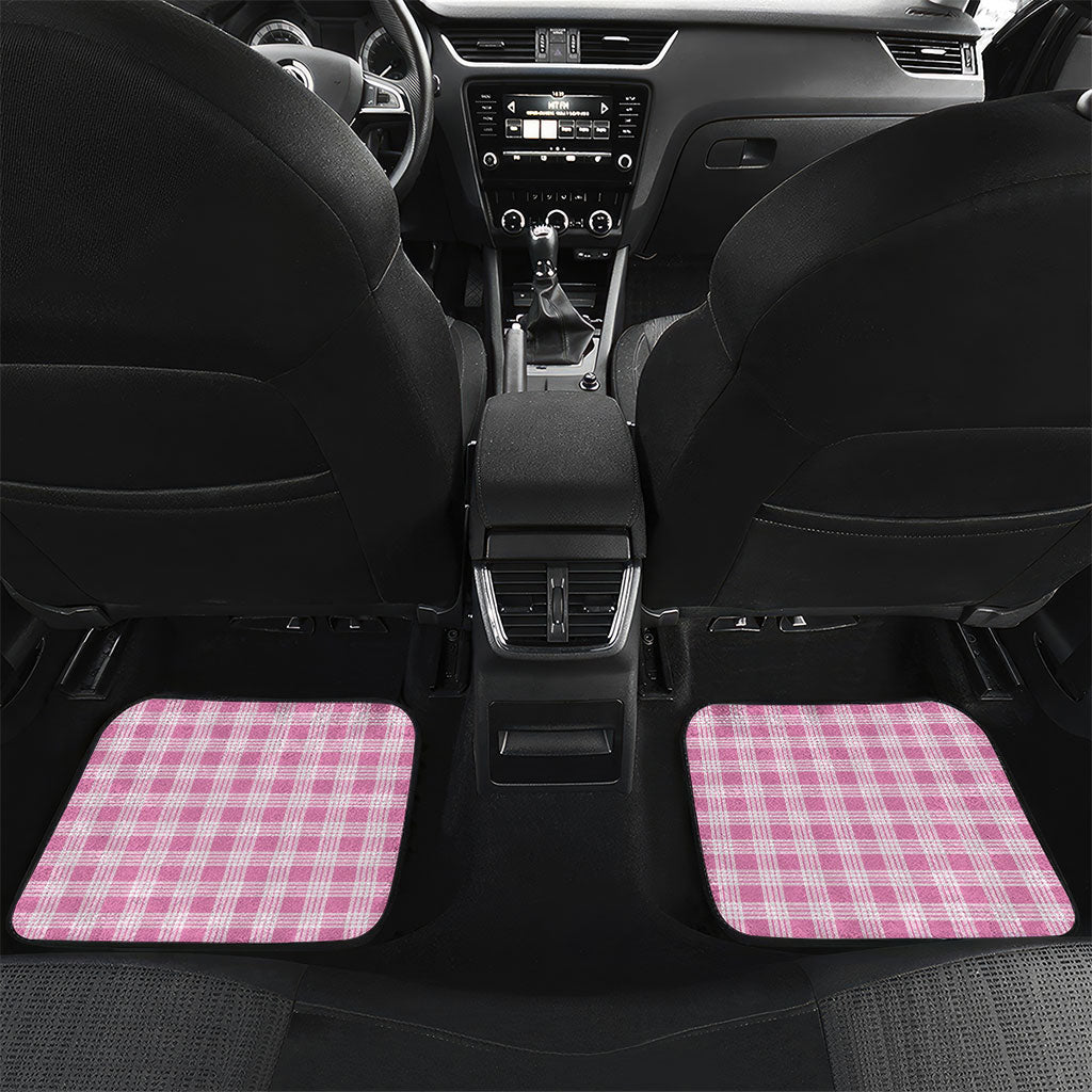Pink Hawaii Palaka Car Mats Hawaiian Honohono Lei LT05 Set 2pcs - Back Pink - Polynesian Pride