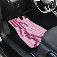 Pink Hawaii Palaka Car Mats Hawaiian Honohono Lei LT05 - Polynesian Pride
