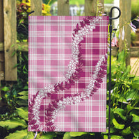Pink Hawaii Palaka Garden Flag Hawaiian Honohono Lei