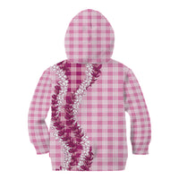 Pink Hawaii Palaka Kid Hoodie Hawaiian Honohono Lei