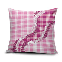 Pink Hawaii Palaka Pillow Cover Hawaiian Honohono Lei
