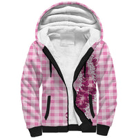 Pink Hawaii Palaka Sherpa Hoodie Hawaiian Honohono Lei LT05 Unisex Pink - Polynesian Pride