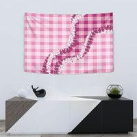 Pink Hawaii Palaka Tapestry Hawaiian Honohono Lei