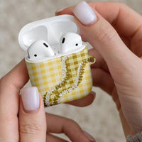 Yellow Hawaii Palaka AirPods Case Hawaiian Honohono Lei LT05 - Polynesian Pride