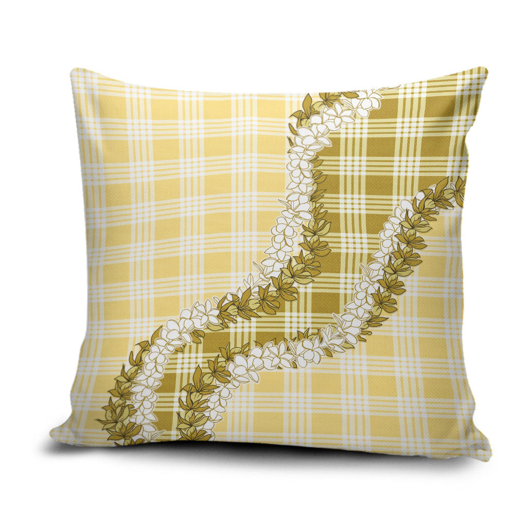 Yellow Hawaii Palaka Pillow Cover Hawaiian Honohono Lei LT05 Yellow - Polynesian Pride