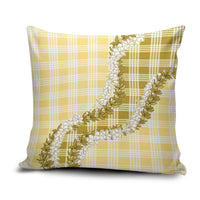 Yellow Hawaii Palaka Pillow Cover Hawaiian Honohono Lei LT05 Yellow - Polynesian Pride