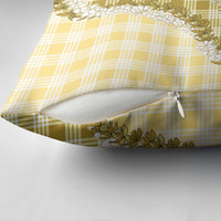 Yellow Hawaii Palaka Pillow Cover Hawaiian Honohono Lei LT05 - Polynesian Pride