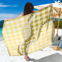 Yellow Hawaii Palaka Sarong Hawaiian Honohono Lei LT05 One Size 44 x 66 inches Yellow - Polynesian Pride