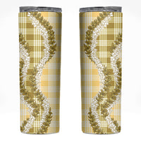 Yellow Hawaii Palaka Skinny Tumbler Hawaiian Honohono Lei