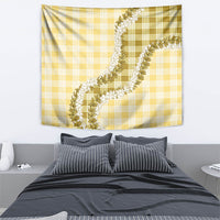 Yellow Hawaii Palaka Tapestry Hawaiian Honohono Lei