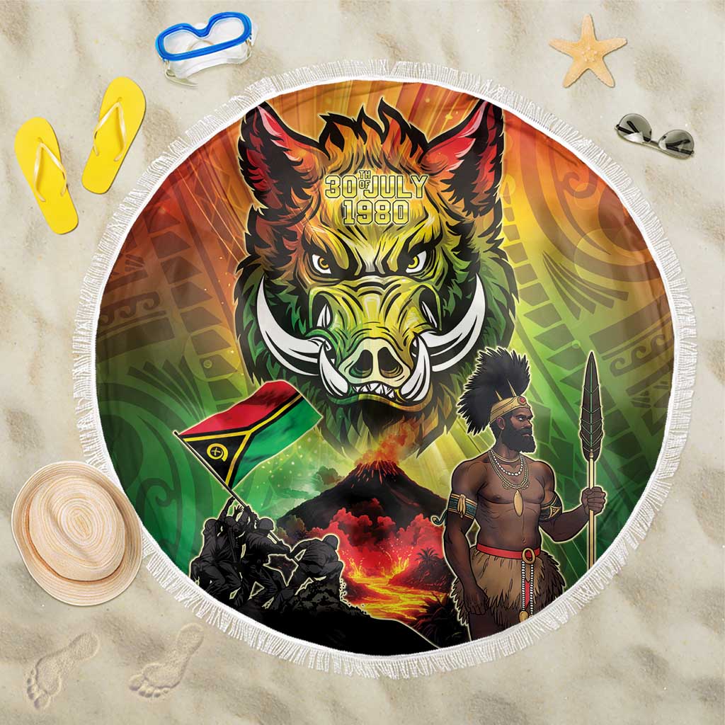 Vanuatu July 30th 1980 Beach Blanket Happy Independence Day - Polynesian Pride