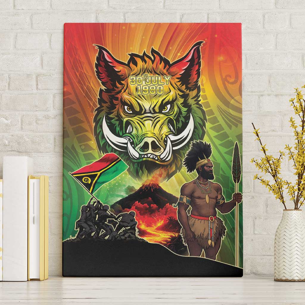 Vanuatu July 30th 1980 Canvas Wall Art Happy Independence Day - Polynesian Pride