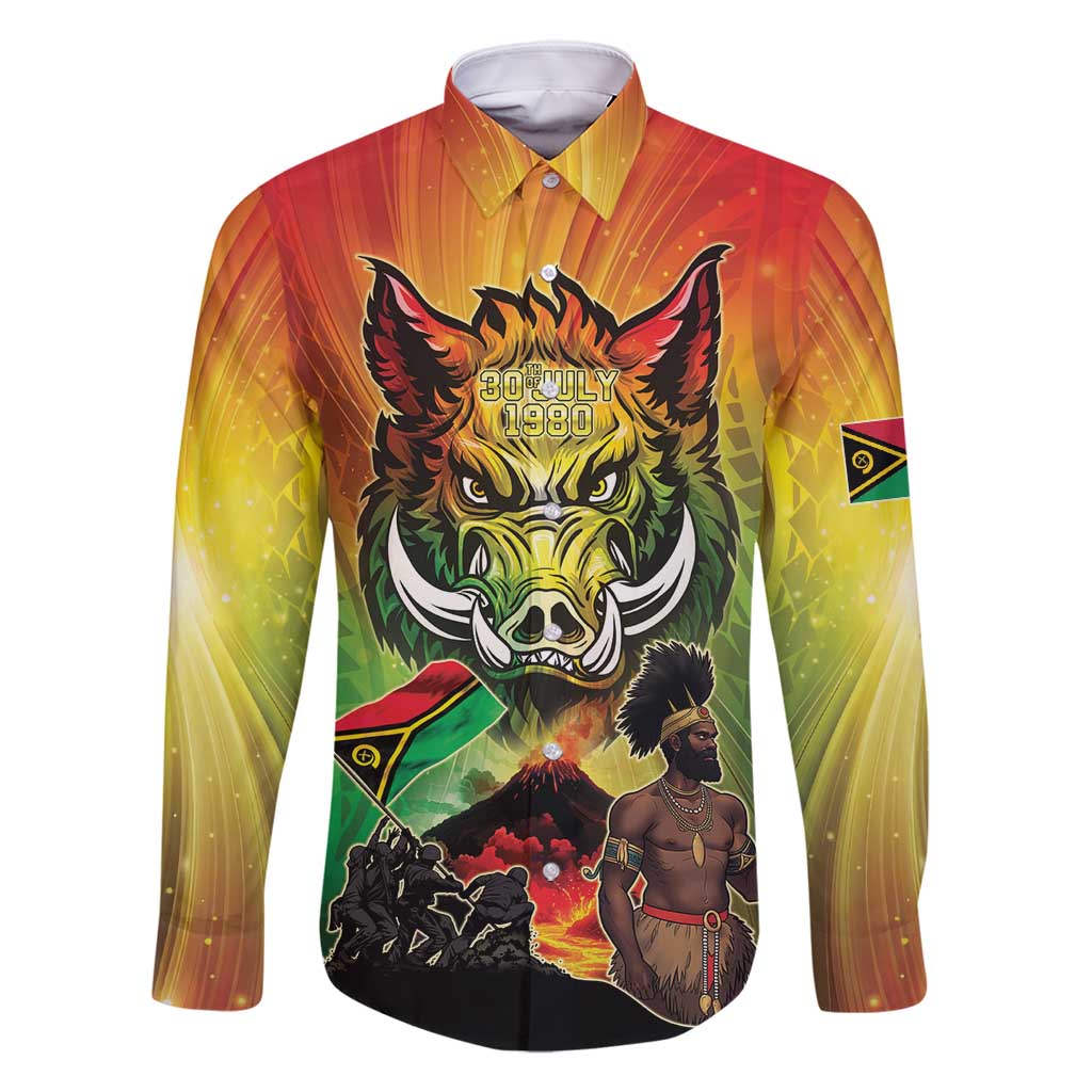 Vanuatu July 30th 1980 Family Matching Off Shoulder Maxi Dress and Hawaiian Shirt Happy Independence Day - Polynesian Pride