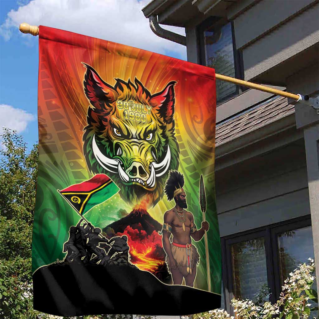 Vanuatu July 30th 1980 Garden Flag Happy Independence Day - Polynesian Pride