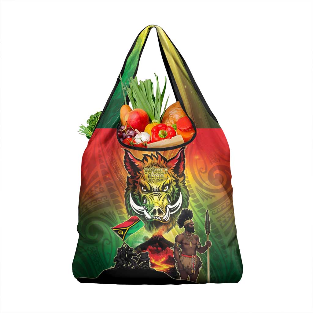 Vanuatu July 30th 1980 Grocery Bag Happy Independence Day - Polynesian Pride