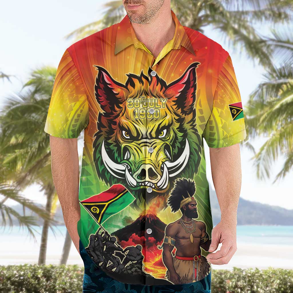 Vanuatu July 30th 1980 Hawaiian Shirt Happy Independence Day - Polynesian Pride