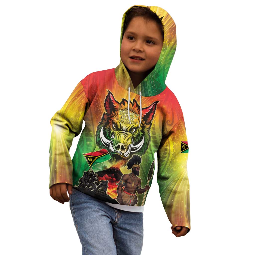 Vanuatu July 30th 1980 Kid Hoodie Happy Independence Day - Polynesian Pride