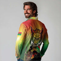 Vanuatu July 30th 1980 Long Sleeve Polo Shirt Happy Independence Day LT05 - Polynesian Pride