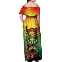 Vanuatu July 30th 1980 Off Shoulder Maxi Dress Happy Independence Day LT05 - Polynesian Pride