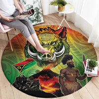 Vanuatu July 30th 1980 Round Carpet Happy Independence Day - Polynesian Pride